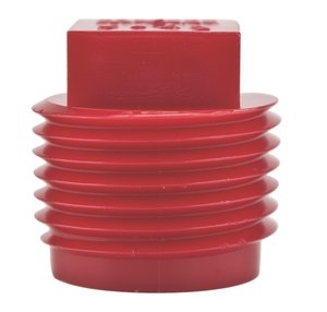 Caplugs 99394679 Plastic Threaded Plug for Pipe Fittings Red PE-HD Pack of 40 P-68H to Plug Thread Size 3/4 NPT Caplugs Inc. to Plug Thread Size 3/4 NPT 