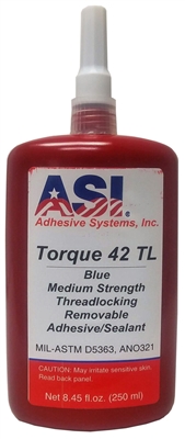ASI Torque 42 TL Threadlocker MIL-S-46163A-250MIL